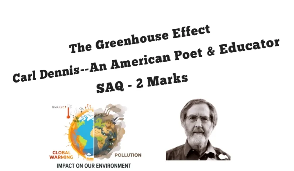 The Greenhouse Effect SAQ