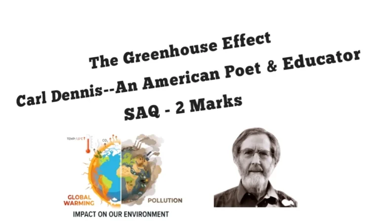 The Greenhouse Effect SAQ