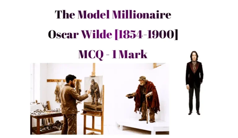 The Model Millionaire MCQ